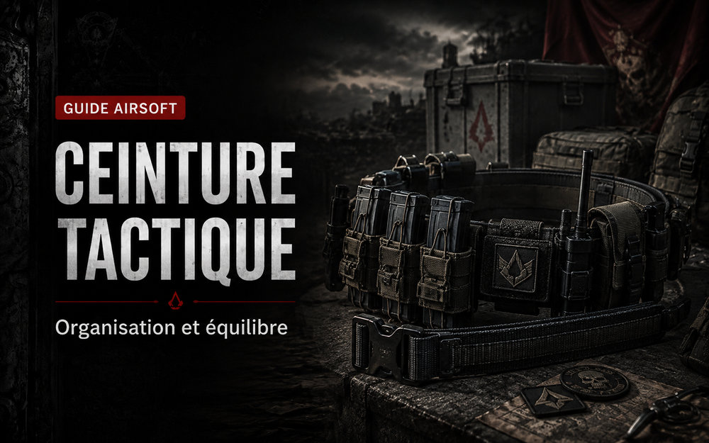 Ceinture tactique Airsoft : organisation et équilibre
