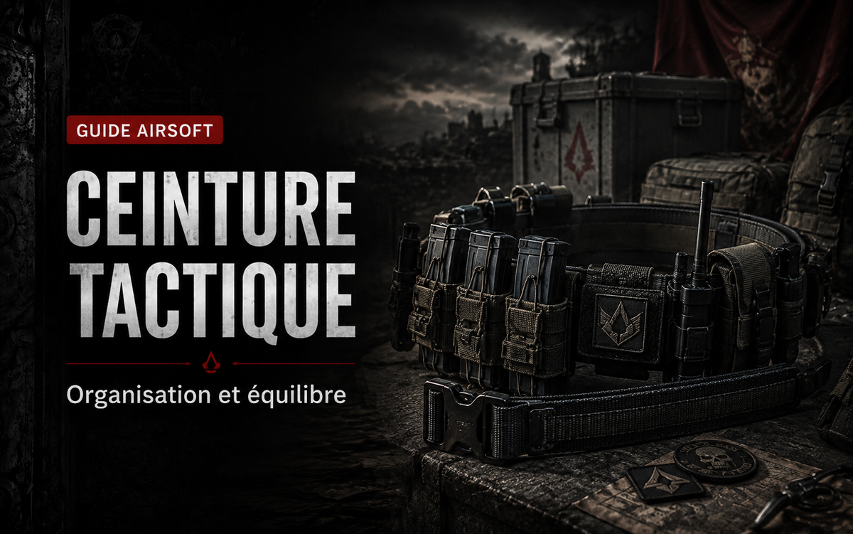 Ceinture tactique Airsoft : organisation et équilibre
