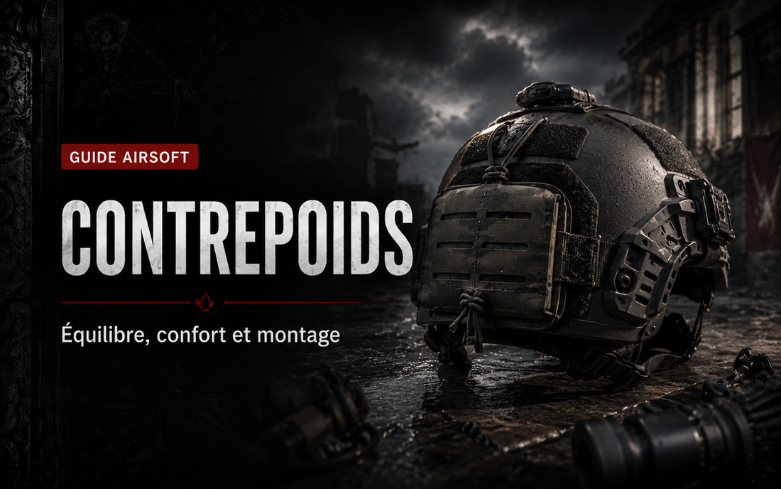 Contrepoids de casque Airsoft : équilibre, confort et montage
