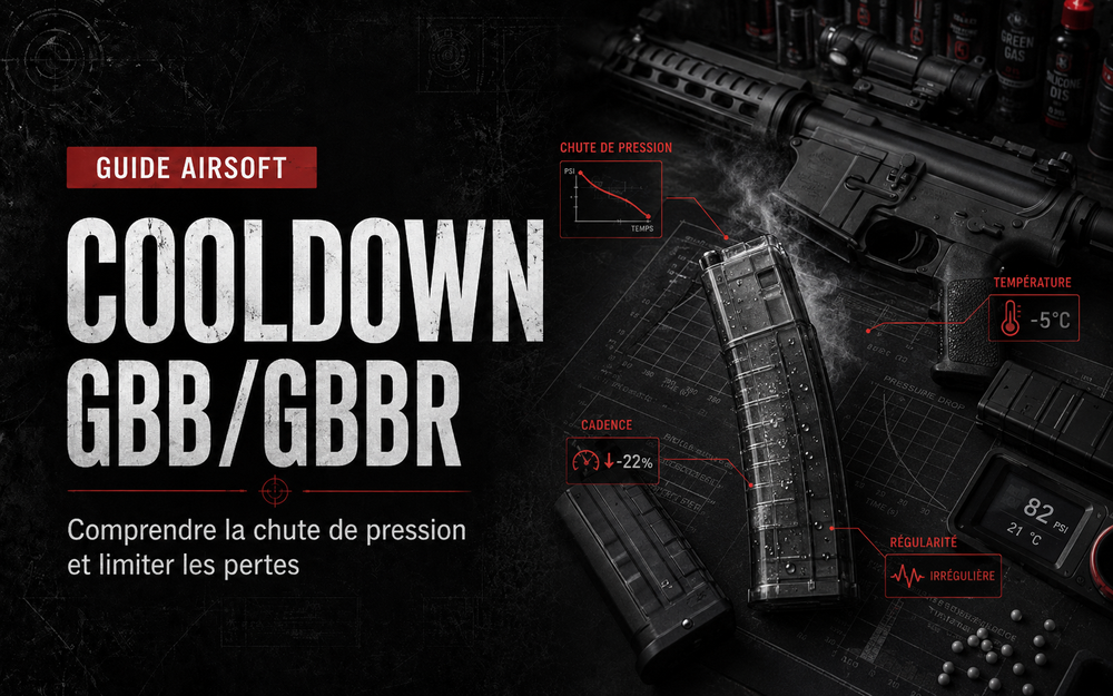 Cooldown GBB/GBBR : comprendre la chute de pression et limiter les pertes