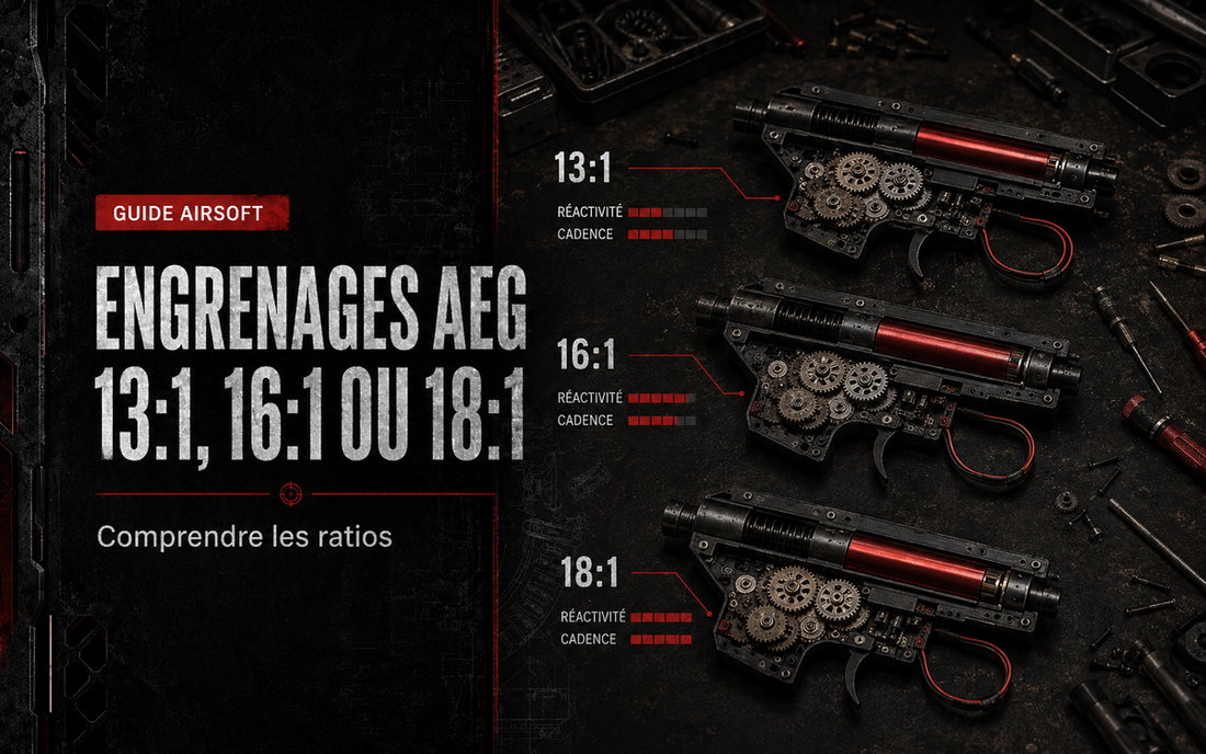 Engrenages AEG 13:1, 16:1 ou 18:1 : comprendre les ratios