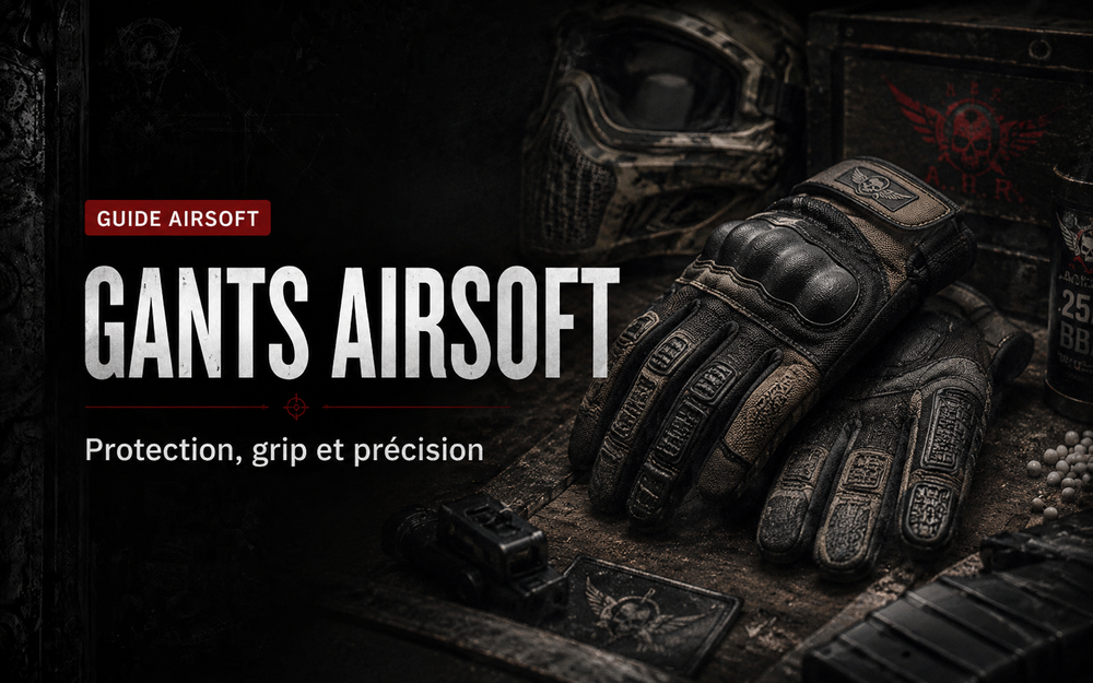 Gants Airsoft : protection, grip et précision