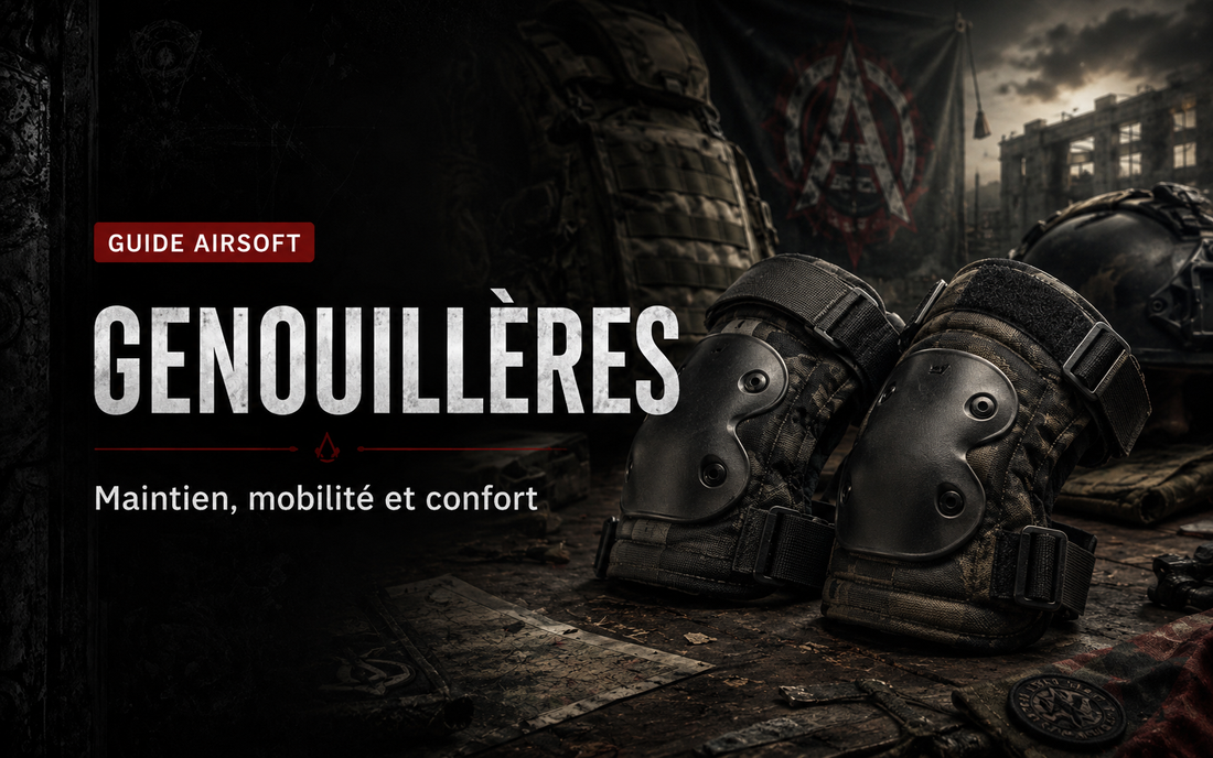 Genouillères Airsoft : maintien, mobilité et confort