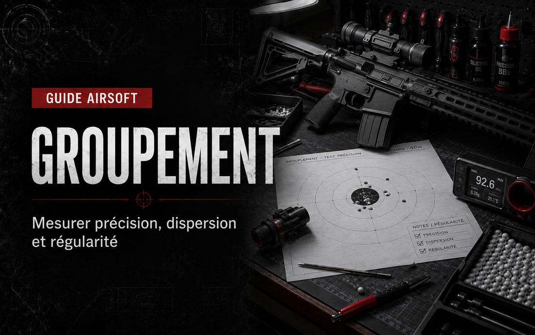 Groupement Airsoft : mesurer la précision, la dispersion et la régularité