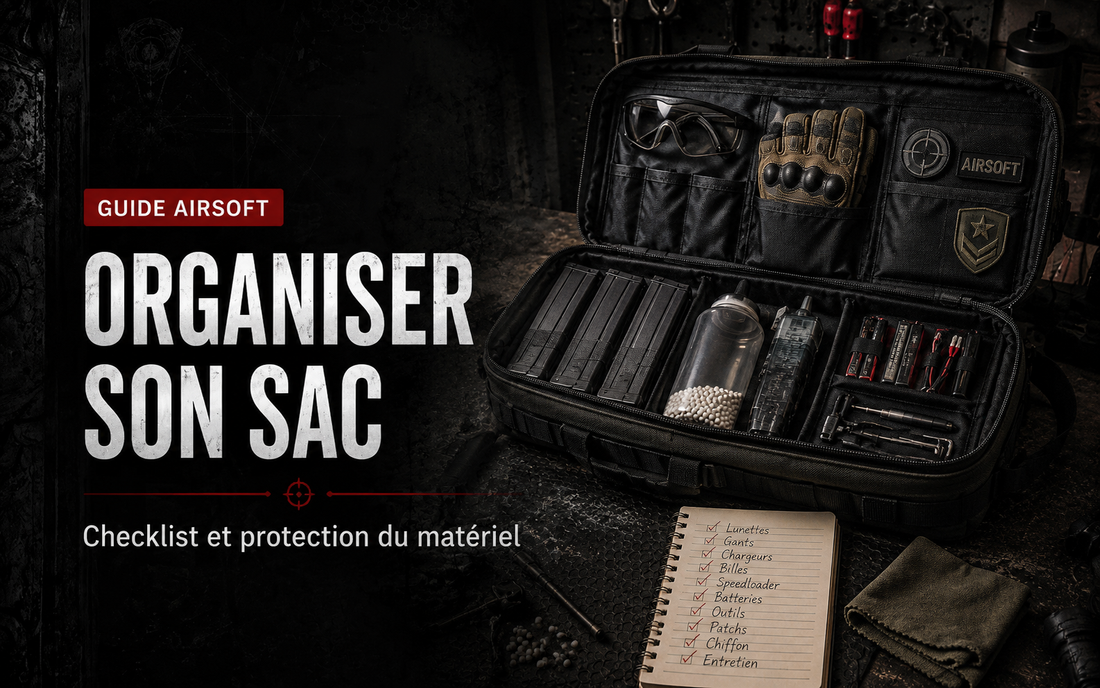 Organiser son sac Airsoft : checklist et protection du matériel