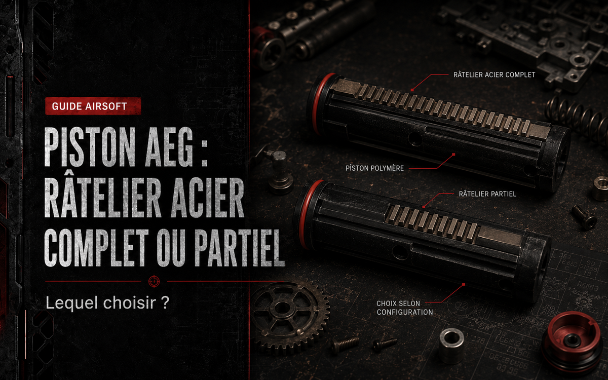 Piston AEG : râtelier acier complet ou partiel, lequel choisir ?