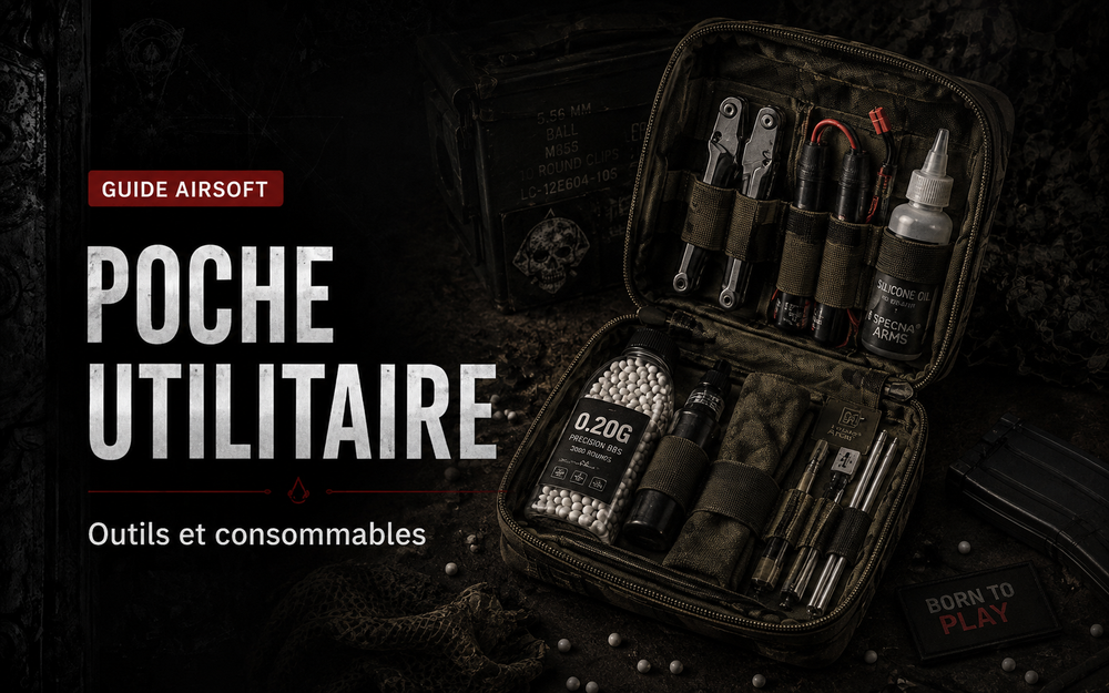Poche utilitaire Airsoft : organiser outils et consommables