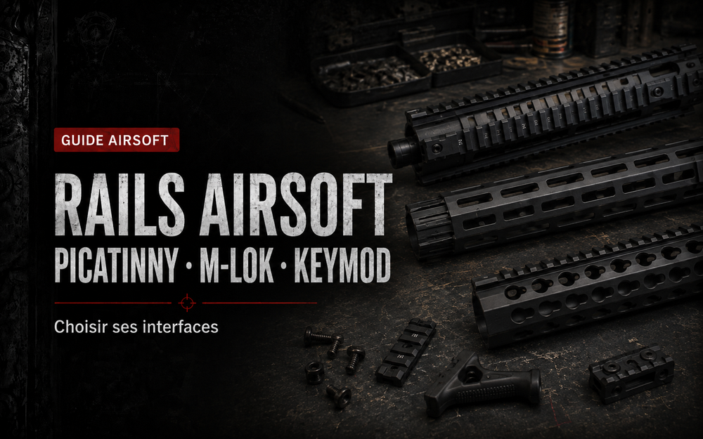 Rail Picatinny, M-LOK ou KeyMod : choisir ses interfaces Airsoft