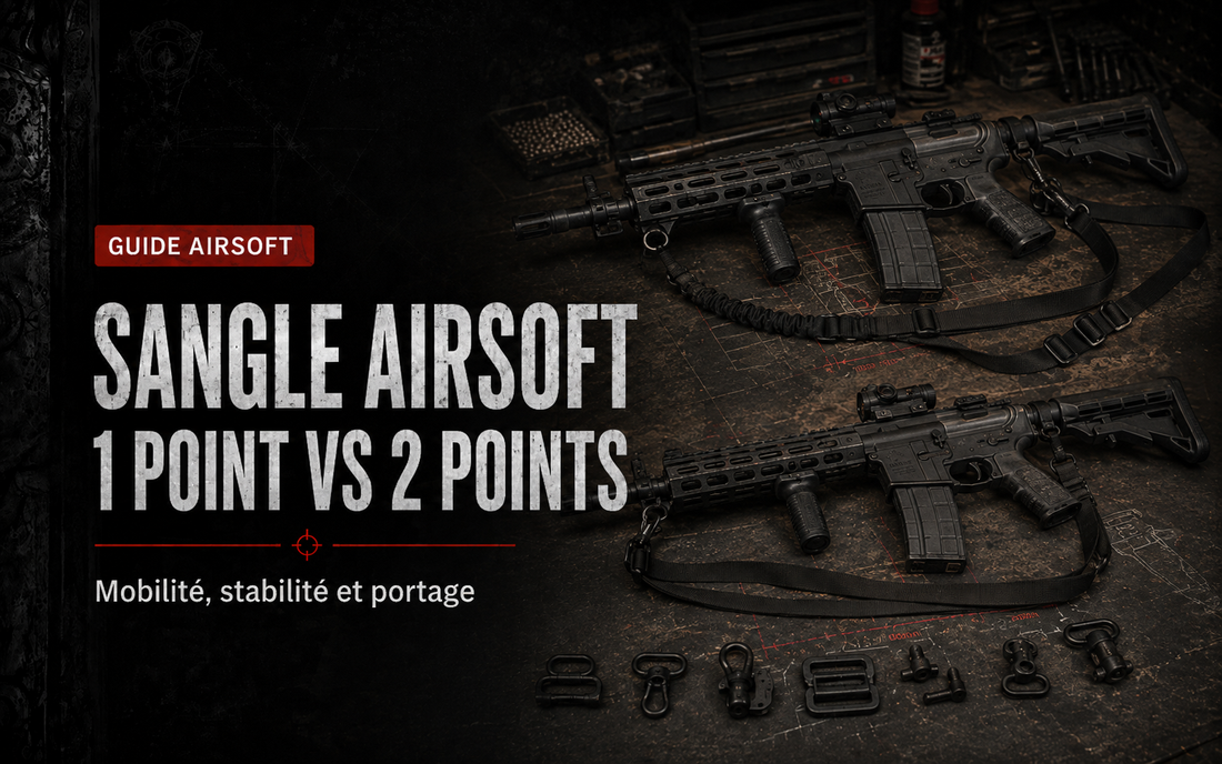 Sangle Airsoft 1 point vs 2 points : laquelle choisir ?