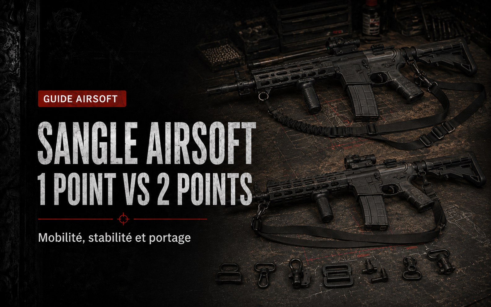 Sangle Airsoft 1 point vs 2 points : laquelle choisir ?