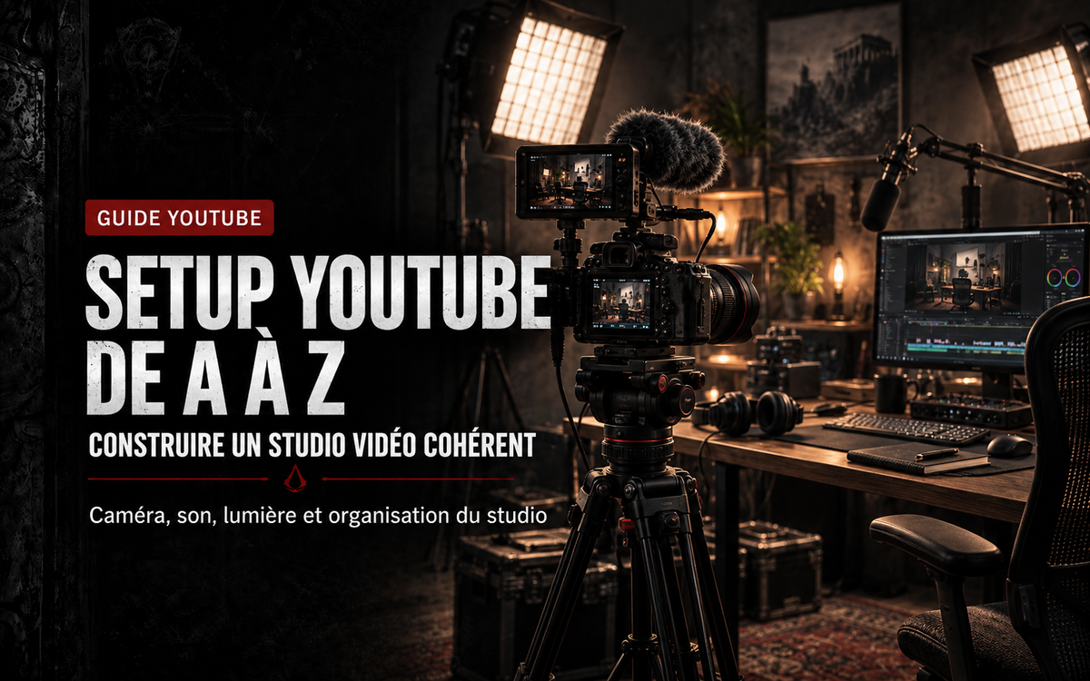 Setup YouTube : construire un studio vidéo cohérent de A à Z
