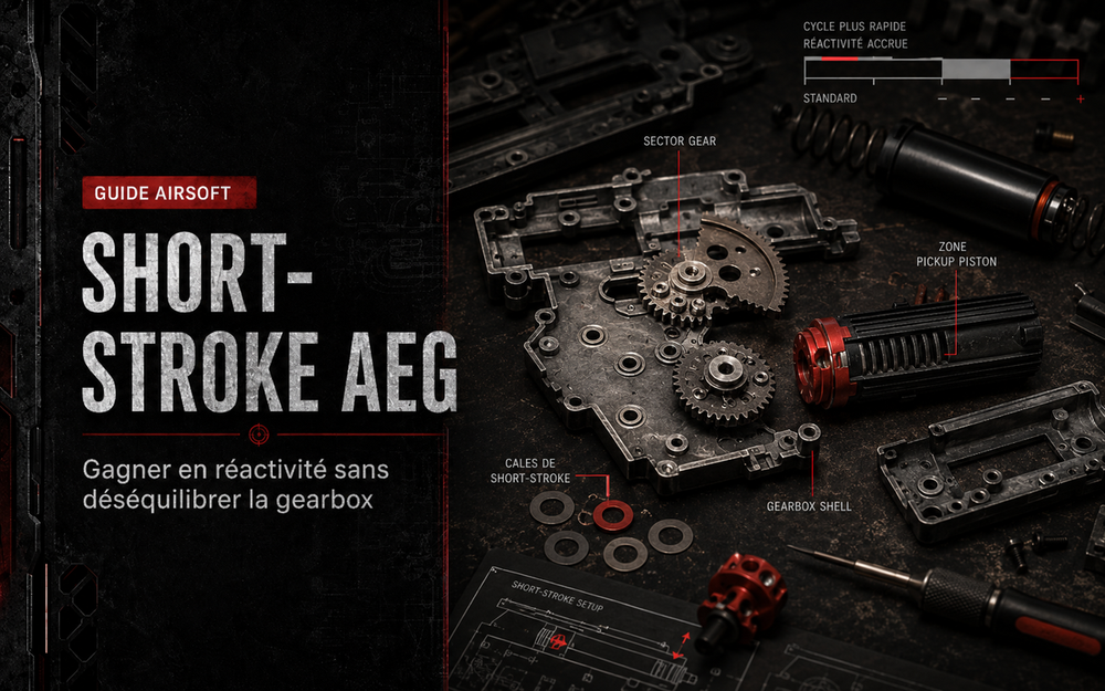 Short-stroke AEG : gagner en réactivité sans déséquilibrer la gearbox
