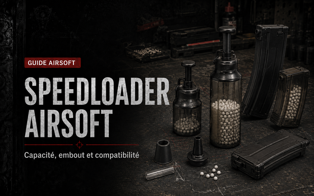 Speedloader Airsoft : choisir capacité, embout et compatibilité