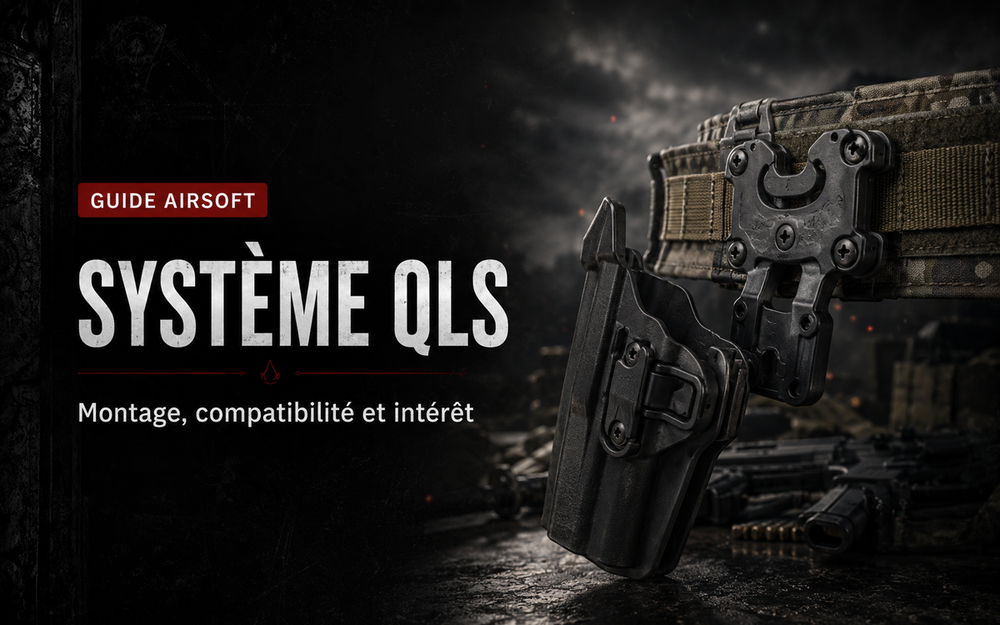Système QLS pour holster Airsoft : montage, compatibilité et intérêt