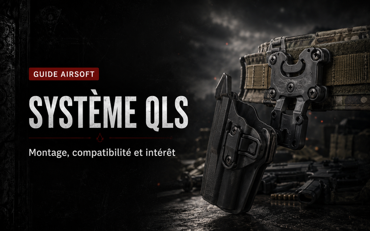 Système QLS pour holster Airsoft : montage, compatibilité et intérêt