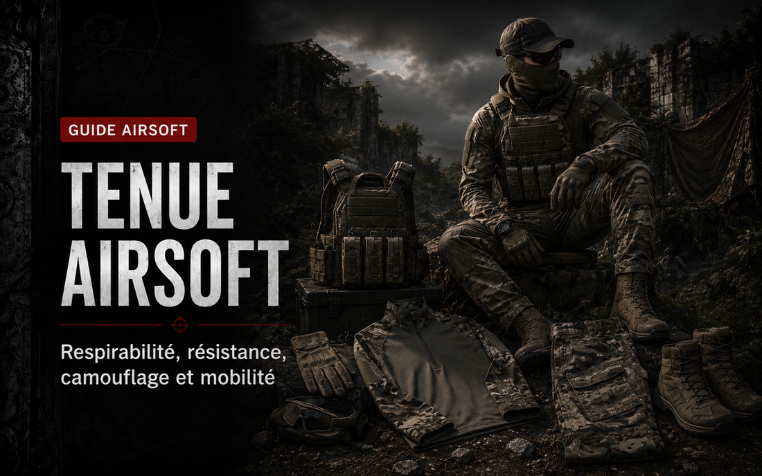 Tenue Airsoft : respirabilité, résistance, camouflage et mobilité