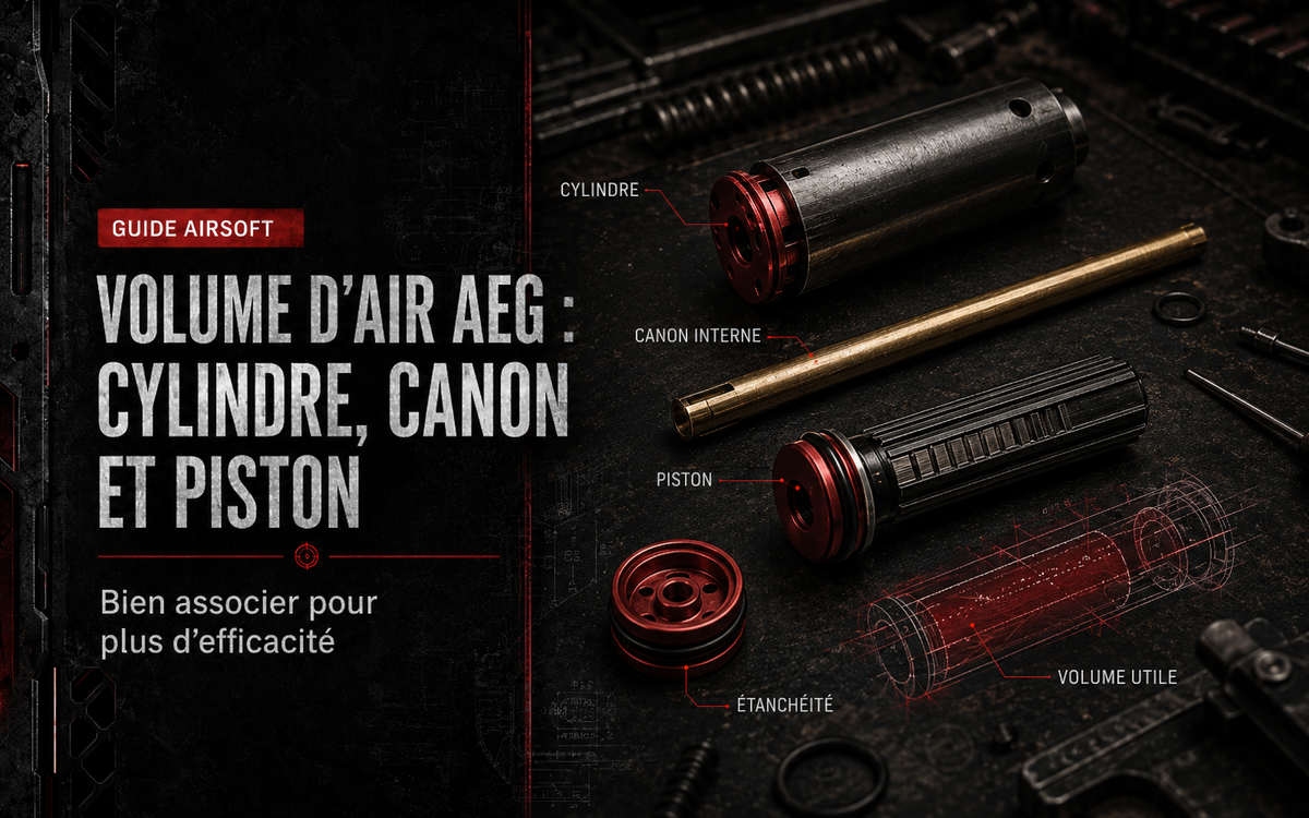 Volume d’air AEG : bien associer cylindre, canon et piston