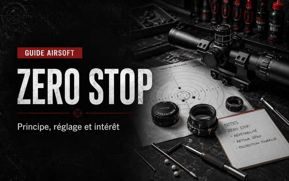 Zero stop d’une lunette Airsoft : principe, réglage et intérêt