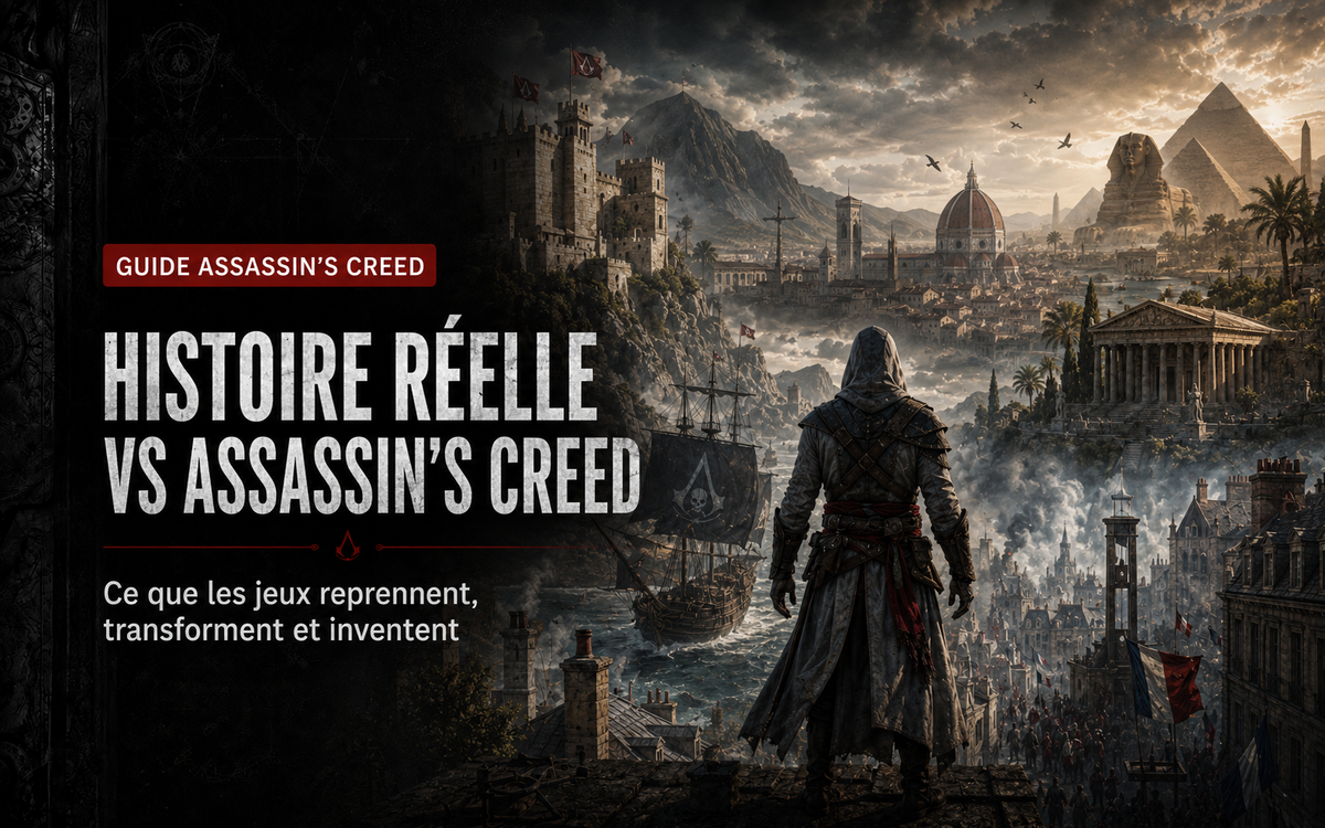 Histoire réelle vs Assassin’s Creed : ce que les jeux reprennent, transforment et inventent