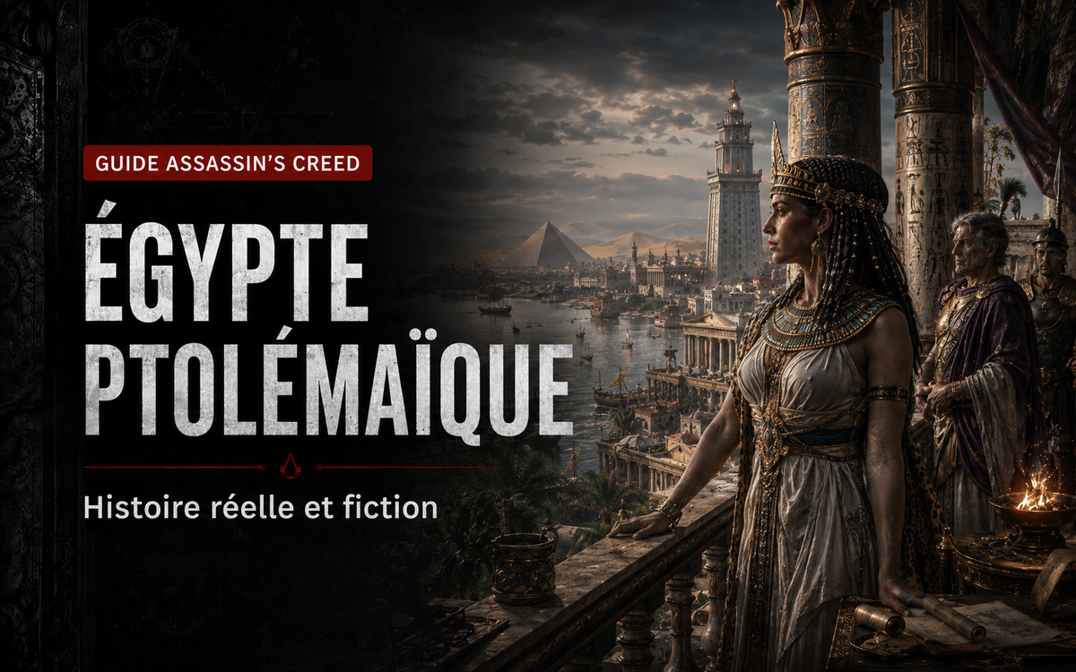 Égypte ptolémaïque dans Assassin’s Creed Origins : histoire réelle et fiction