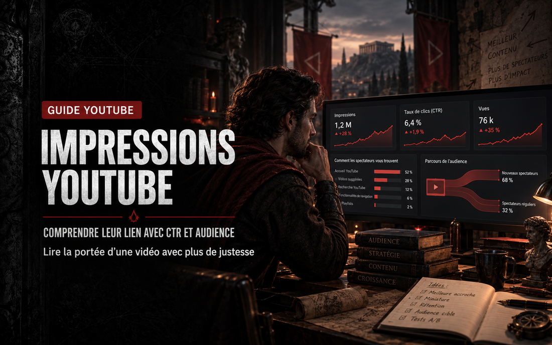 Impressions YouTube : comprendre leur lien avec CTR et audience