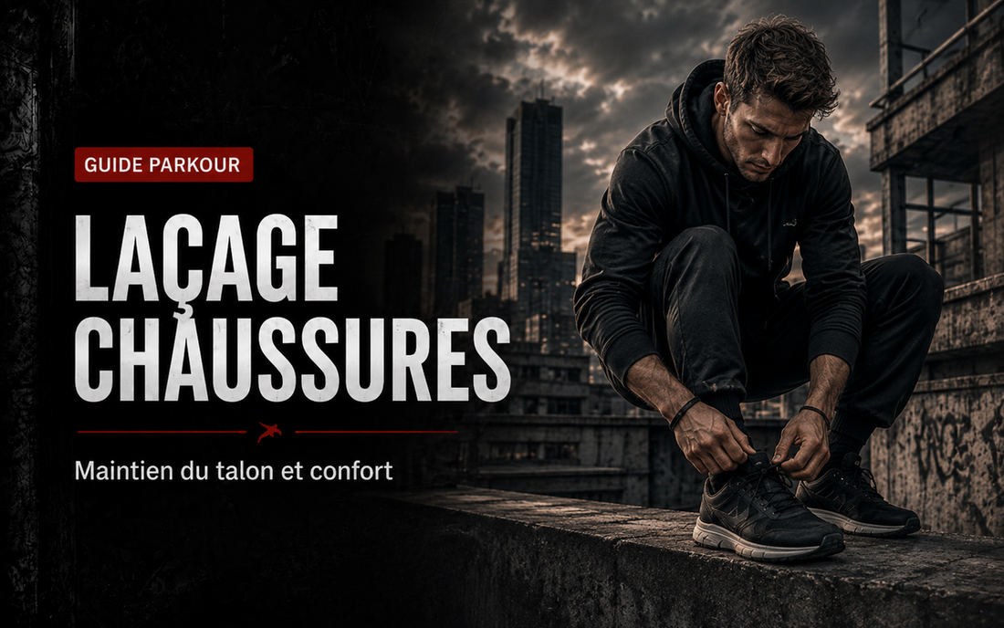 Laçage des chaussures de Parkour : maintien du talon et confort