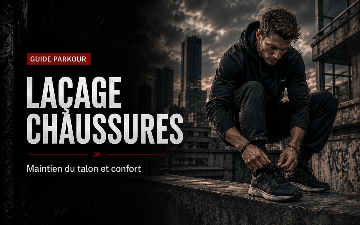 Laçage des chaussures de Parkour : maintien du talon et confort