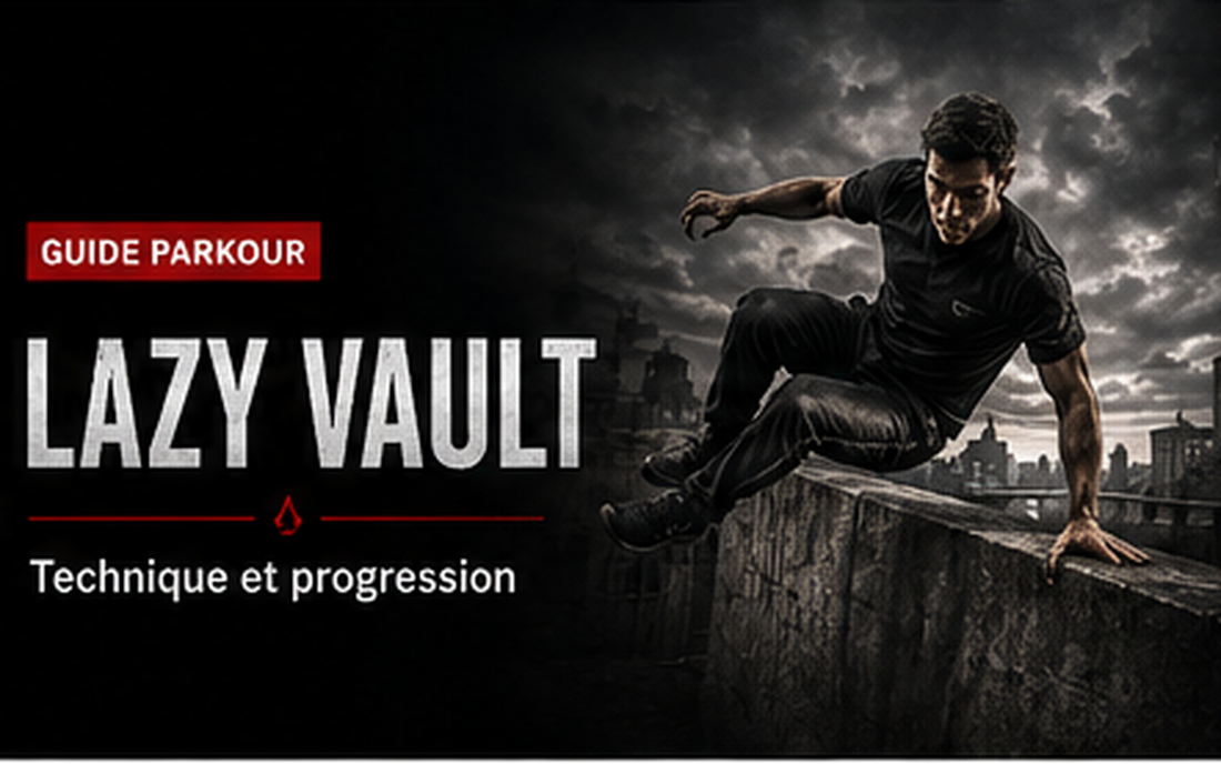 Lazy vault en Parkour : apprendre le franchissement latéral