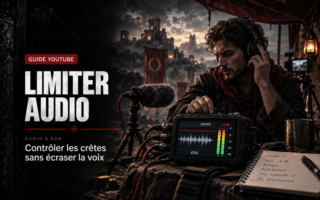 Limiter audio pour YouTube : contrôler les crêtes sans écraser la voix