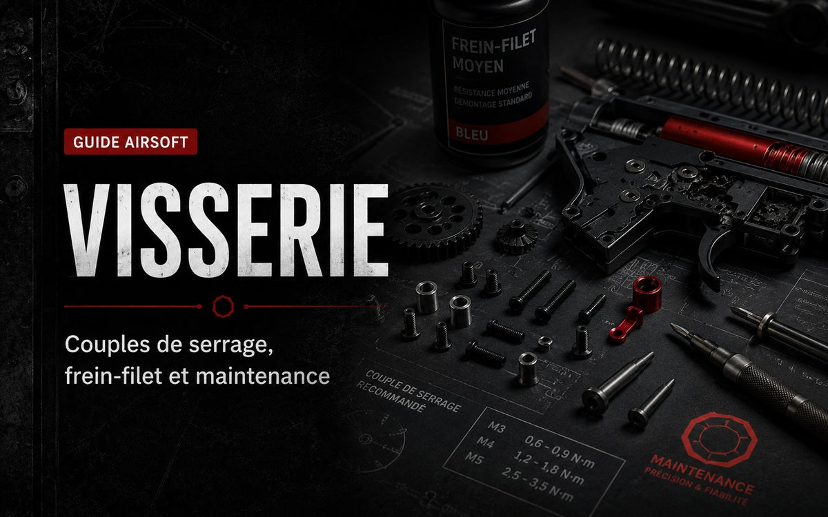 Visserie Airsoft : empreintes, couple et remplacement