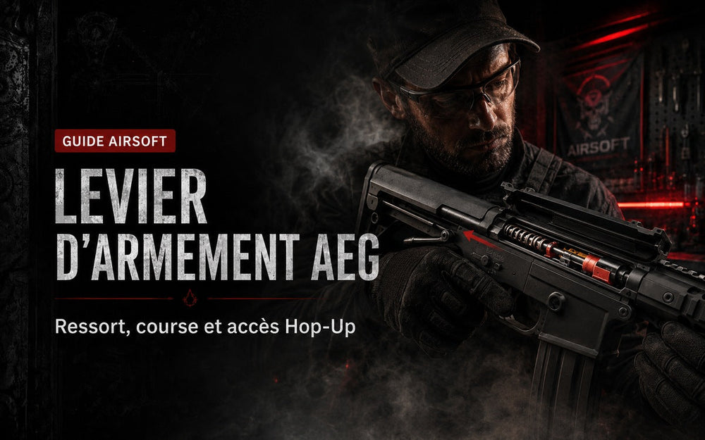 Levier d’armement AEG : ressort, course et accès Hop-Up
