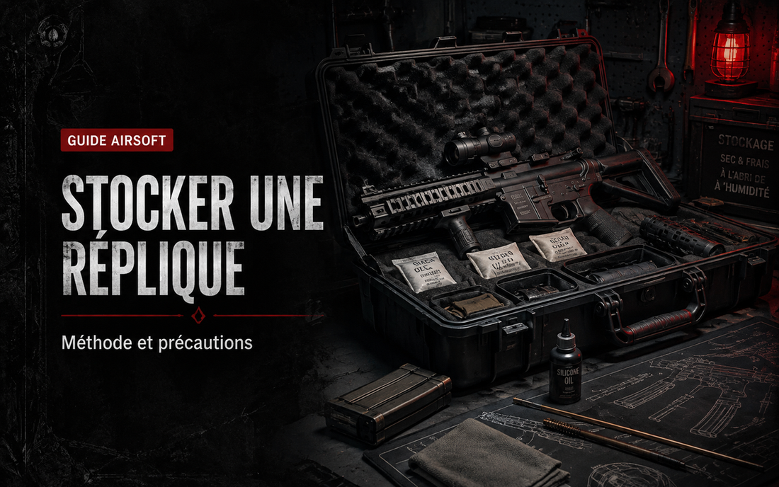 Stocker une réplique Airsoft plusieurs semaines : méthode et précautions