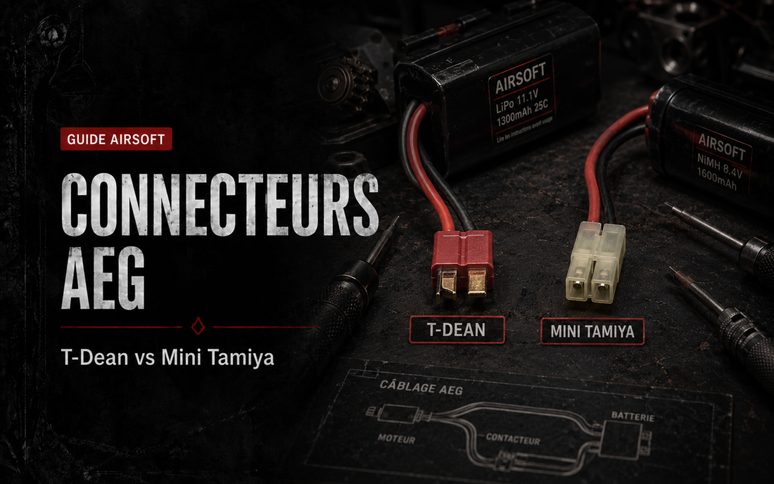 Connecteurs AEG : T-Dean vs Mini Tamiya, avantages et compatibilité