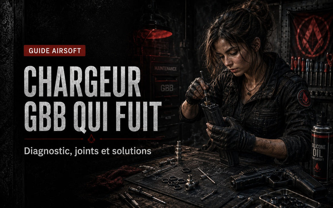 Chargeur GBB qui fuit : diagnostic complet par zone, joints et valves
