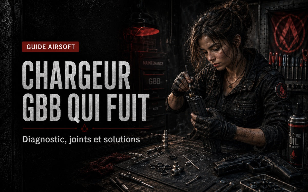 Chargeur GBB qui fuit : diagnostic complet par zone, joints et valves