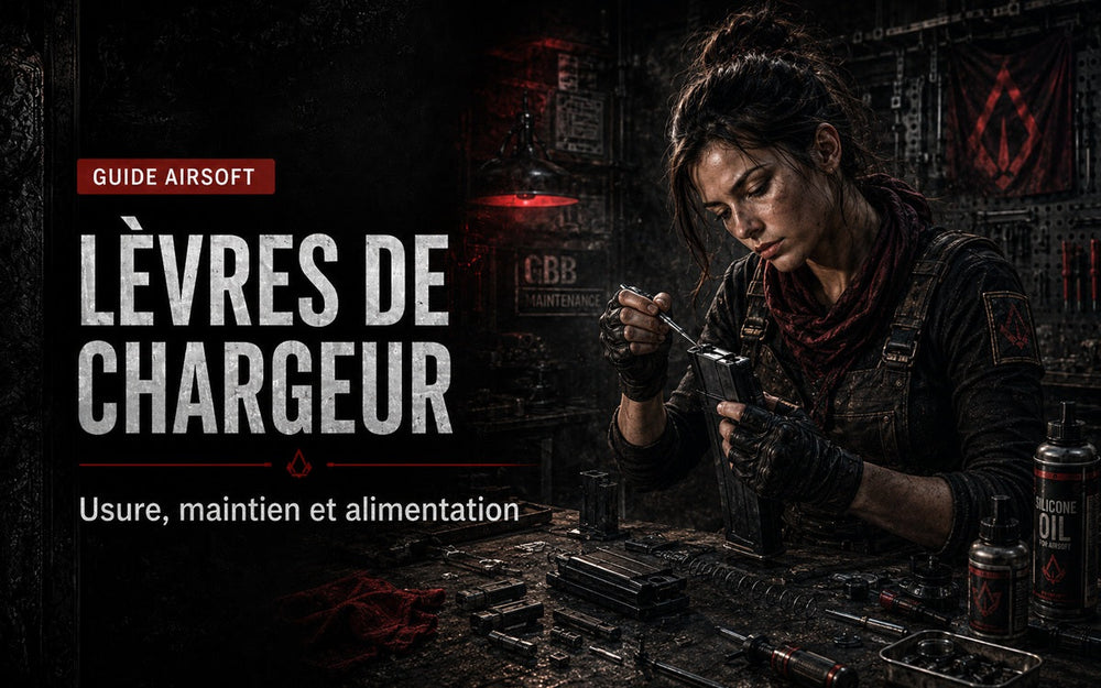 Lèvres de chargeur Airsoft : usure, remplacement et alimentation