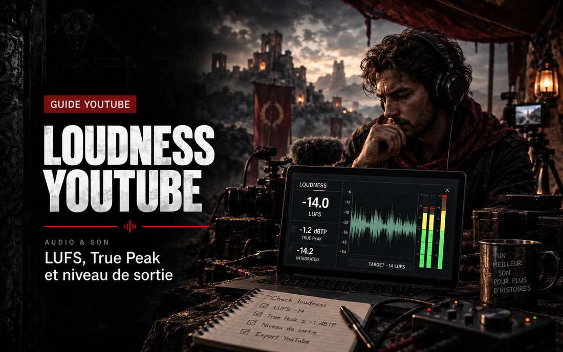 Loudness YouTube : LUFS, True Peak et niveau de sortie