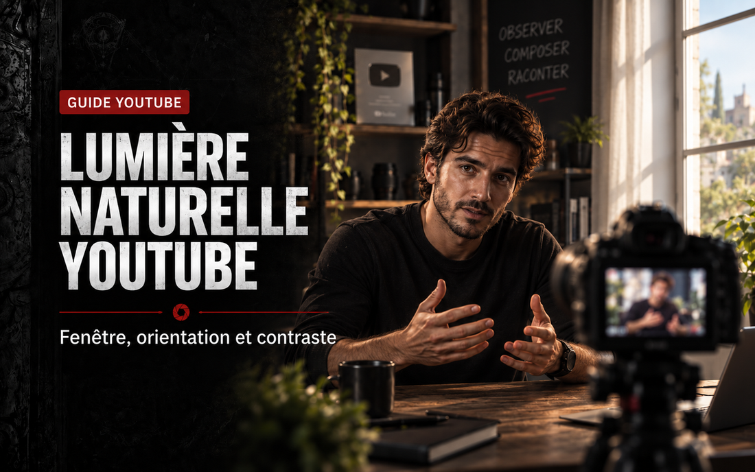 Lumière naturelle pour YouTube : fenêtre, orientation et contrôle du contraste