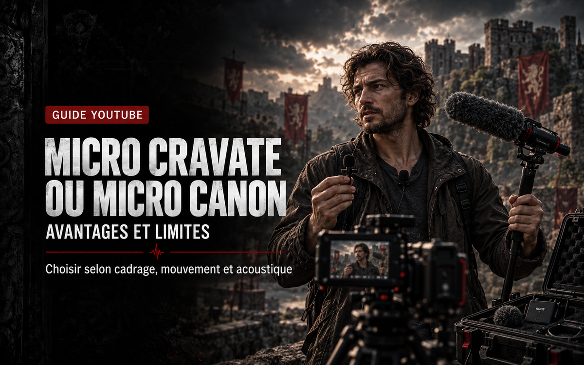 Micro cravate ou micro canon pour YouTube : avantages et limites