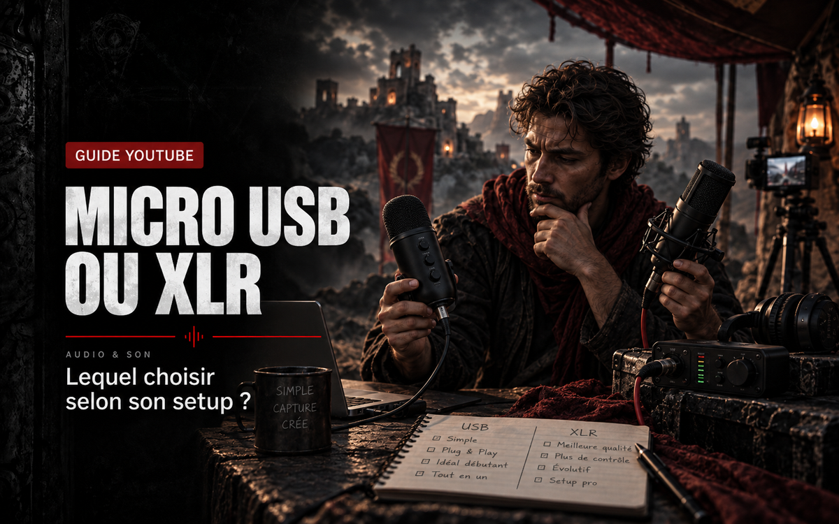 Micro USB ou XLR pour YouTube : lequel choisir selon son setup ?