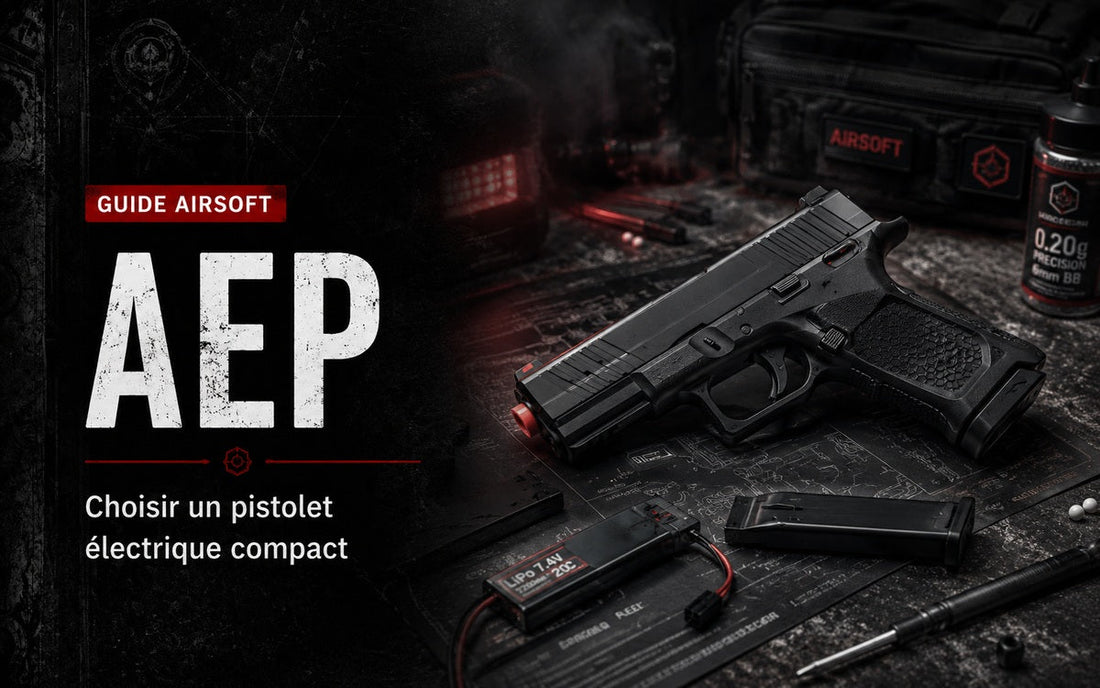AEP Airsoft : fonctionnement, autonomie et entretien des pistolets électriques