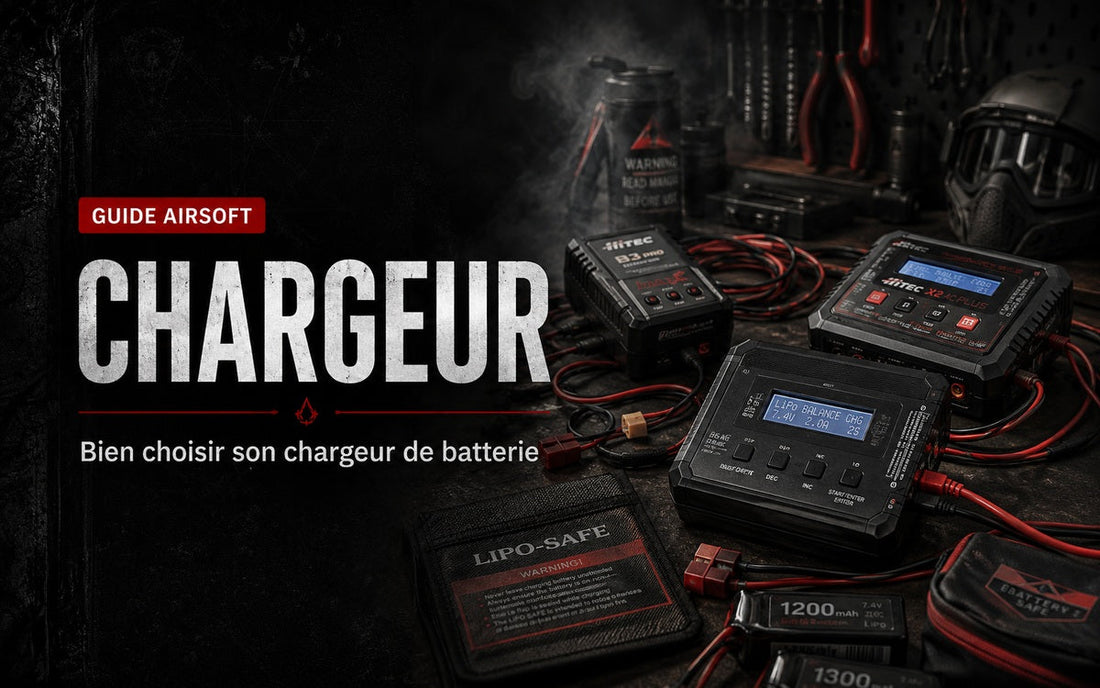 Chargeur de batterie Airsoft : équilibrage, courant et sécurité