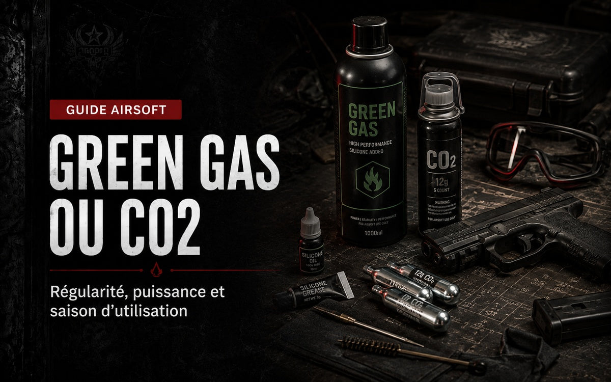 Green Gas vs CO2 : quel gaz choisir pour sa réplique Airsoft ?