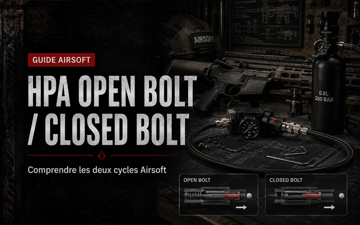 HPA open bolt vs closed bolt : comprendre les deux cycles Airsoft