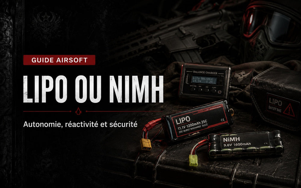 LiPo, Li-ion ou NiMH : quelle batterie choisir pour son AEG Airsoft ?