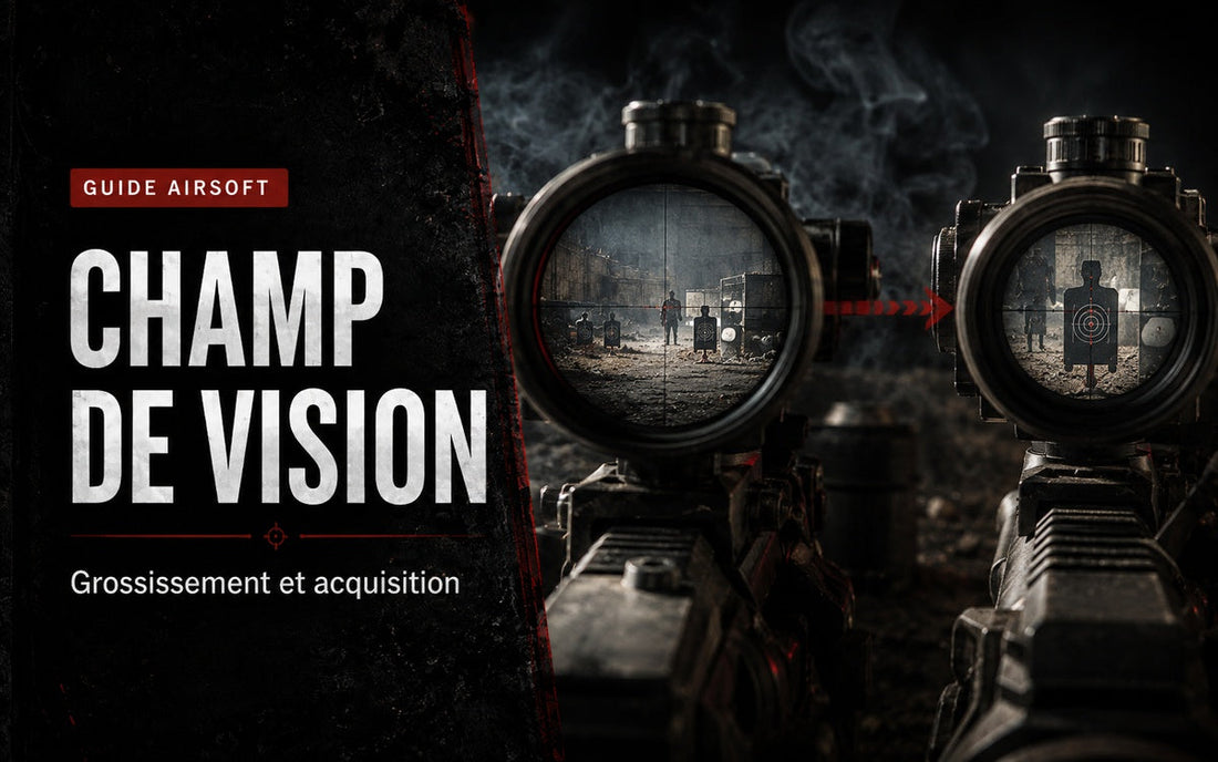 Champ de vision d’une lunette Airsoft : grossissement et acquisition