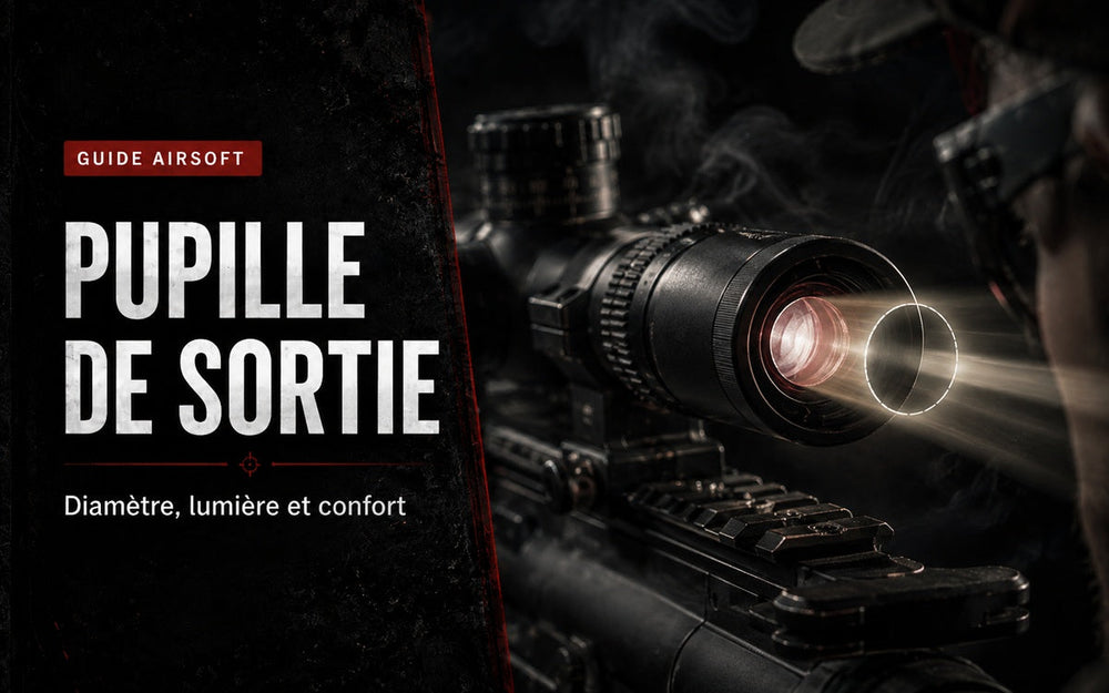 Pupille de sortie d’une lunette Airsoft : diamètre, lumière et confort