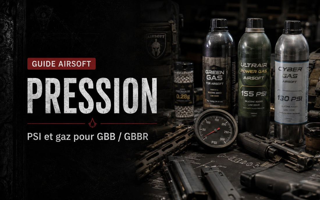 Pression des gaz Airsoft : comprendre les PSI pour GBB et GBBR