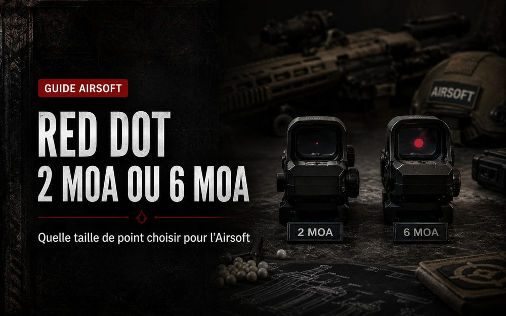 Red dot 2 MOA ou 6 MOA en Airsoft : quelle taille de point choisir ?