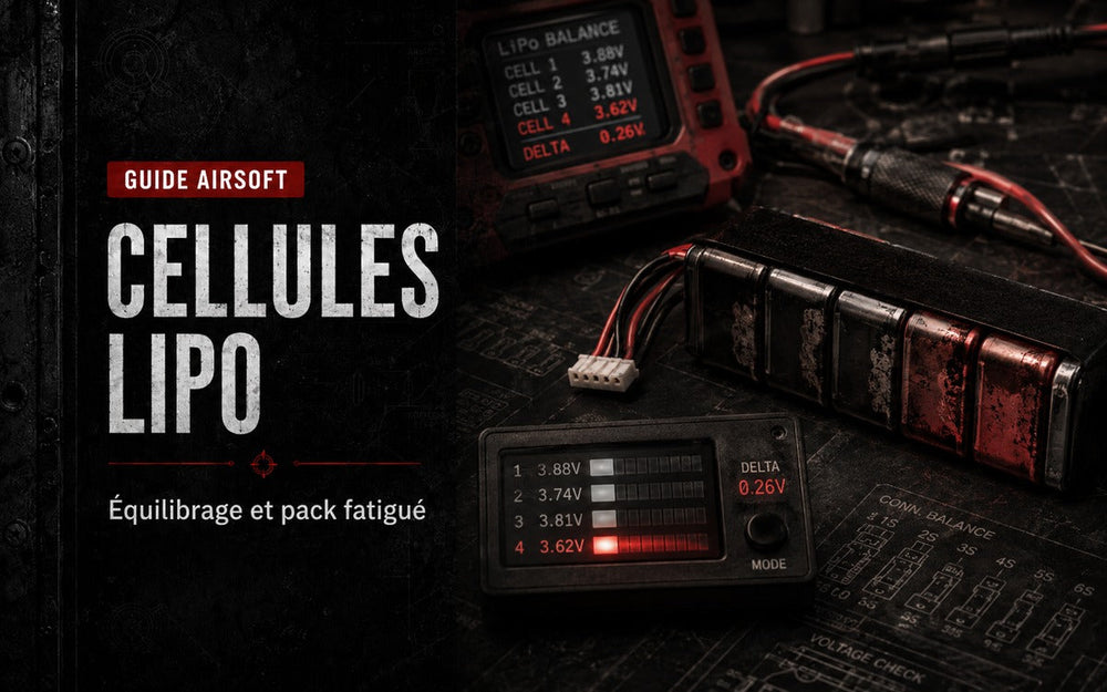 Déséquilibre des cellules LiPo Airsoft : comprendre l’équilibrage et repérer un pack fatigué